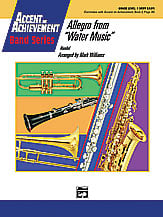 Allegro from water Music Concert Band sheet music cover